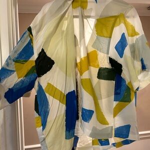 Abstract Patterned Kimono Jacket
